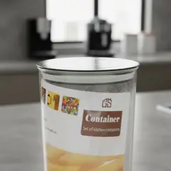 GENERICO - Frasco Contenedor Hermético Acrílico 1200ml Cocina Alimento