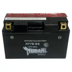 GENERICO - Bateria Hibari 6Ah 105 CCA HT7B-BS (HTX7A-BS) para Moto