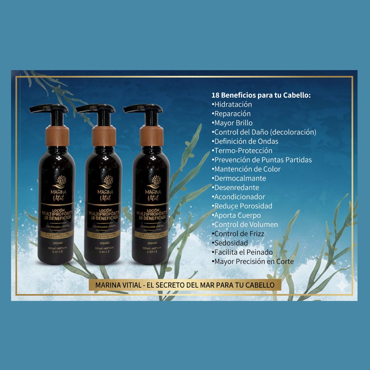 MARINA VITAL - Marina Vital Locion Multiproposito 120 Ml Pack 3 Unidades