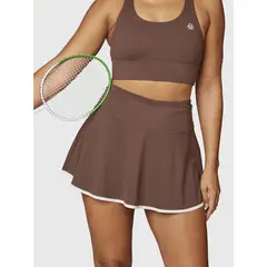 BSOUL - Falda Mujer Agatha Café