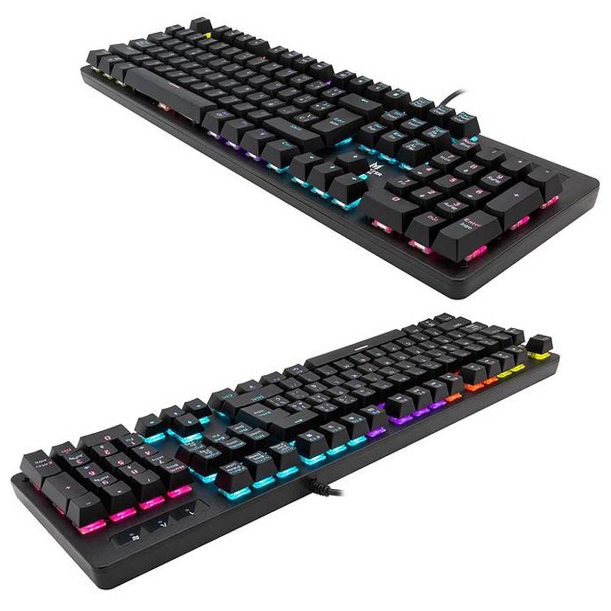 MONSTER - Teclado Mecánico Gamer Retroiluminado RGB Monster T3118 Negr