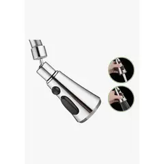 IRM - Grifo Monomando Marin Plateado 360° Cocina Flexible Rotación 360