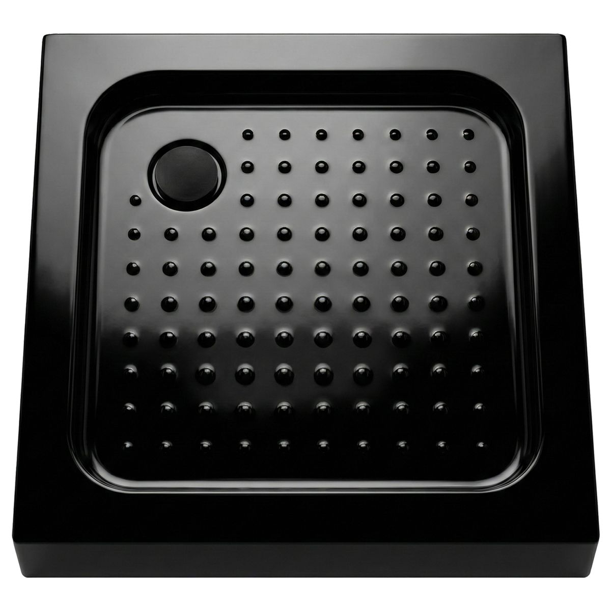 JOYTEK - Receptáculo para Ducha Cuadrado Negro 90x90x13 cm