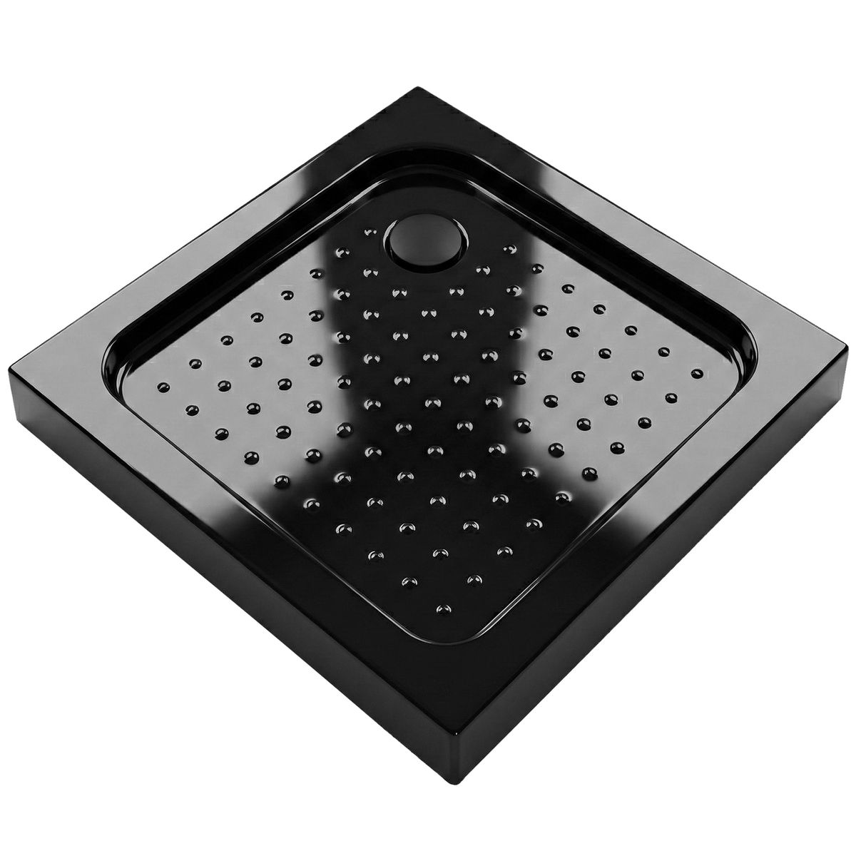 JOYTEK - Receptáculo para Ducha Cuadrado Negro 90x90x13 cm