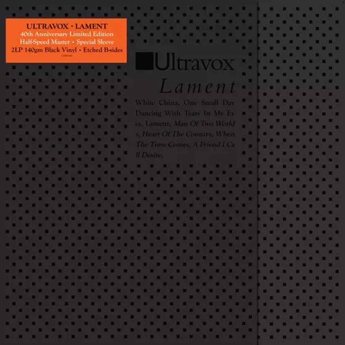 GENERICO - Ultravox - Lament - Vinilo Doble