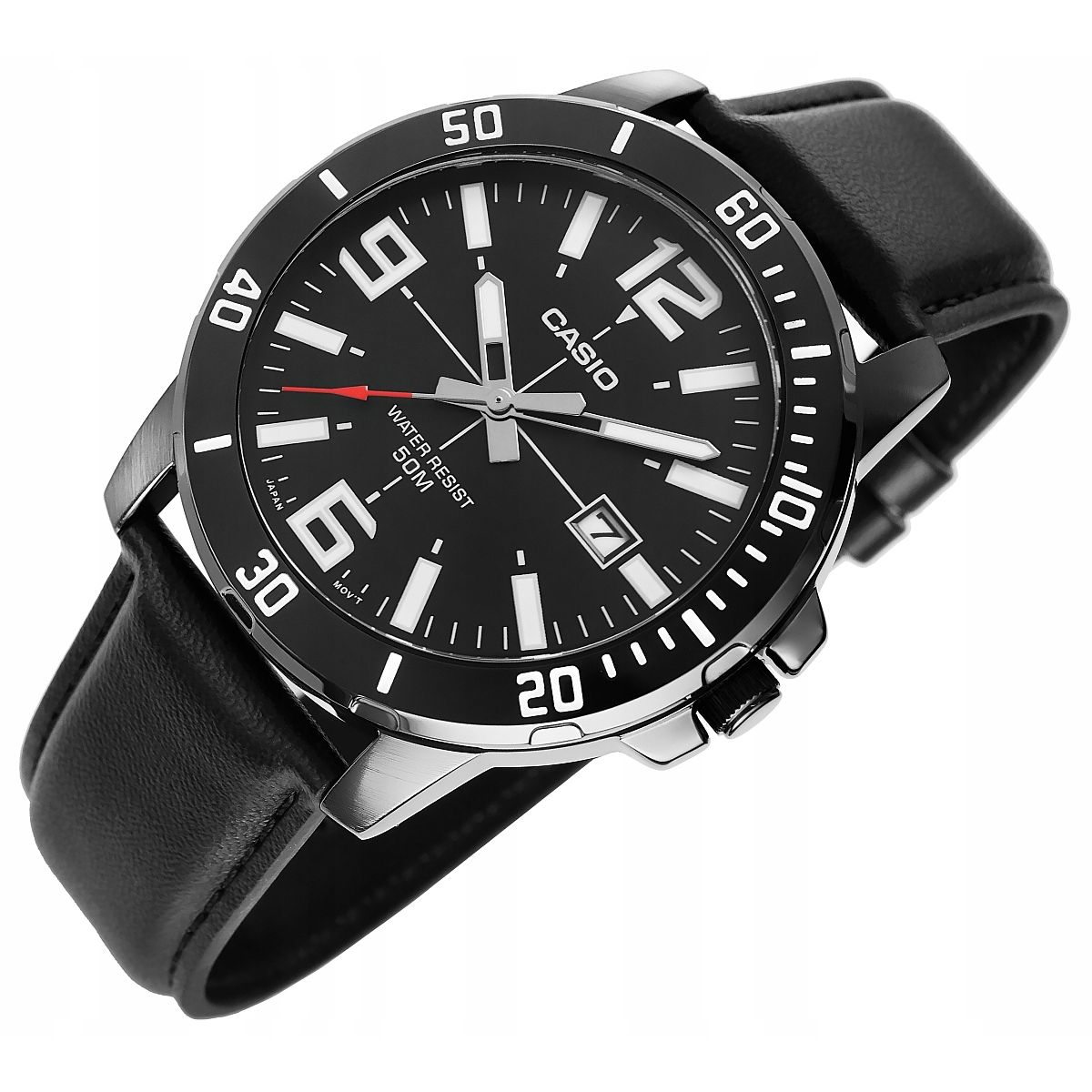 CASIO - RELOJ CASIO MTPVD01BL-1B HOMBRE ANALOGO METAL NEGRO
