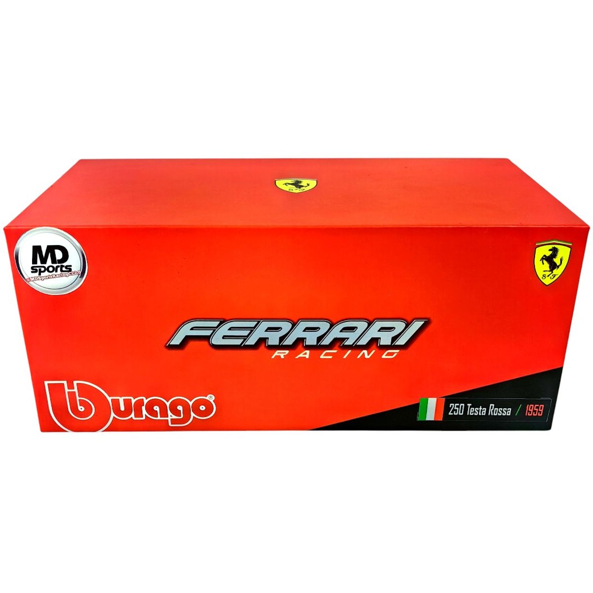 FORMULA 1 - Auto Formula 1 Ferrari 250 Testa Rossa 1000km Nurburgring 1959 #4 Caja Acrilica Burago 1:43