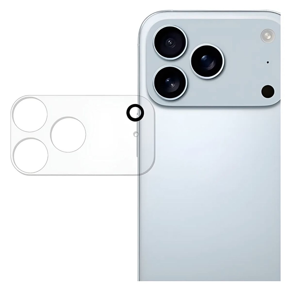 GENERICO - Lámina De Vidrio Para Camara IPhone 17 Pro Max - Transparente