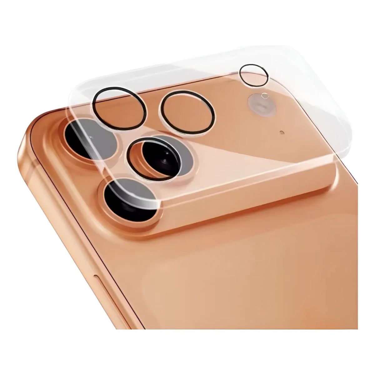 GENERICO - Lámina De Vidrio Para Camara IPhone 17 Pro Max - Borde Negro