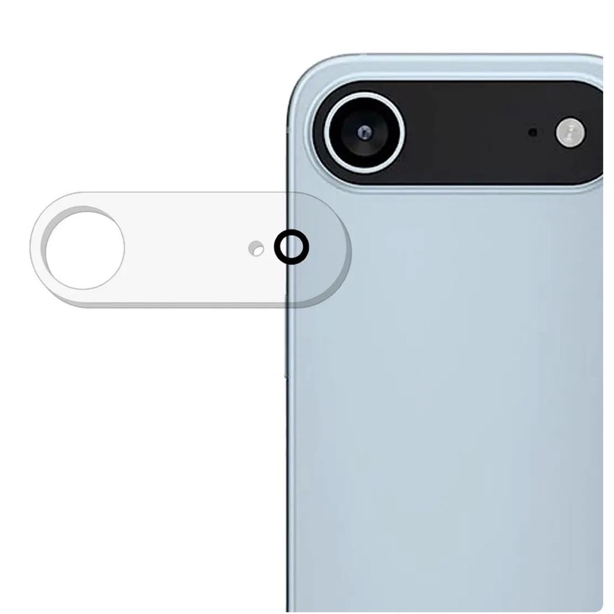 GENERICO - Lámina De Vidrio Para Camara IPhone 17 Air - Transparente