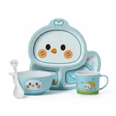CRUSEC - Vajilla Infantil Melamina Ideal para Bebés y Niños