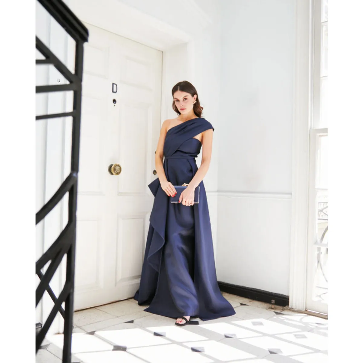 MI PLACARD - Vestido Largo de Fiesta Rocio Azul Oscuro