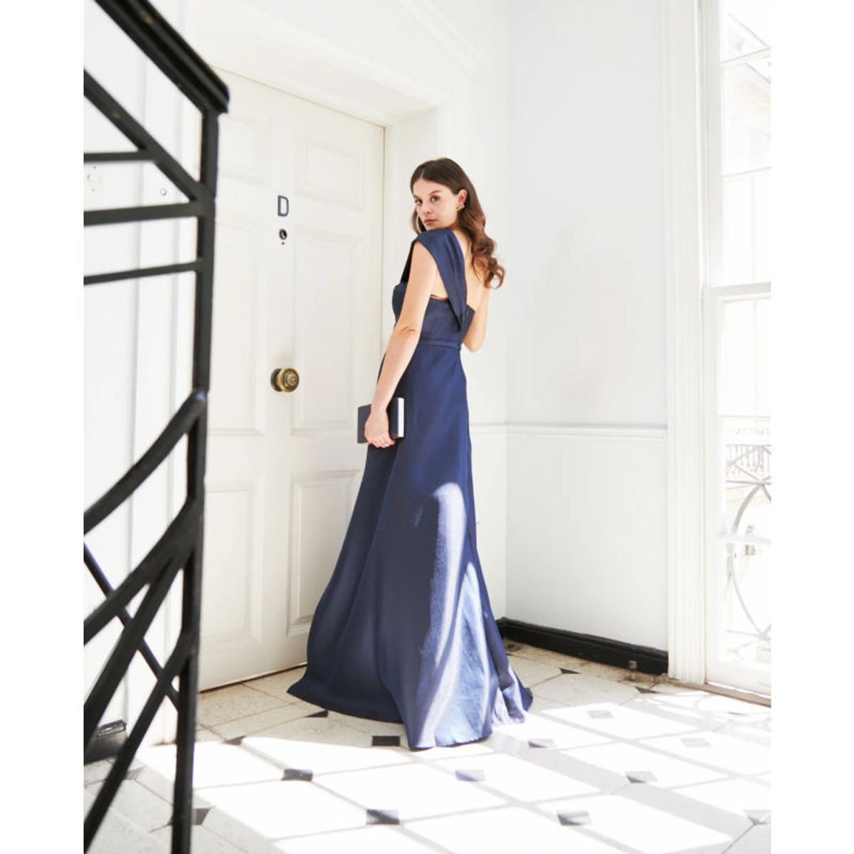 MI PLACARD - Vestido Largo de Fiesta Rocio Azul Oscuro