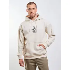 RIP CURL - Poleron Canguro Australio Beige Hombre
