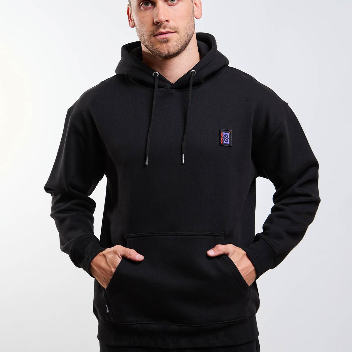 RIP CURL - Poleron Canguro Instinto Negro Hombre Rip Curl