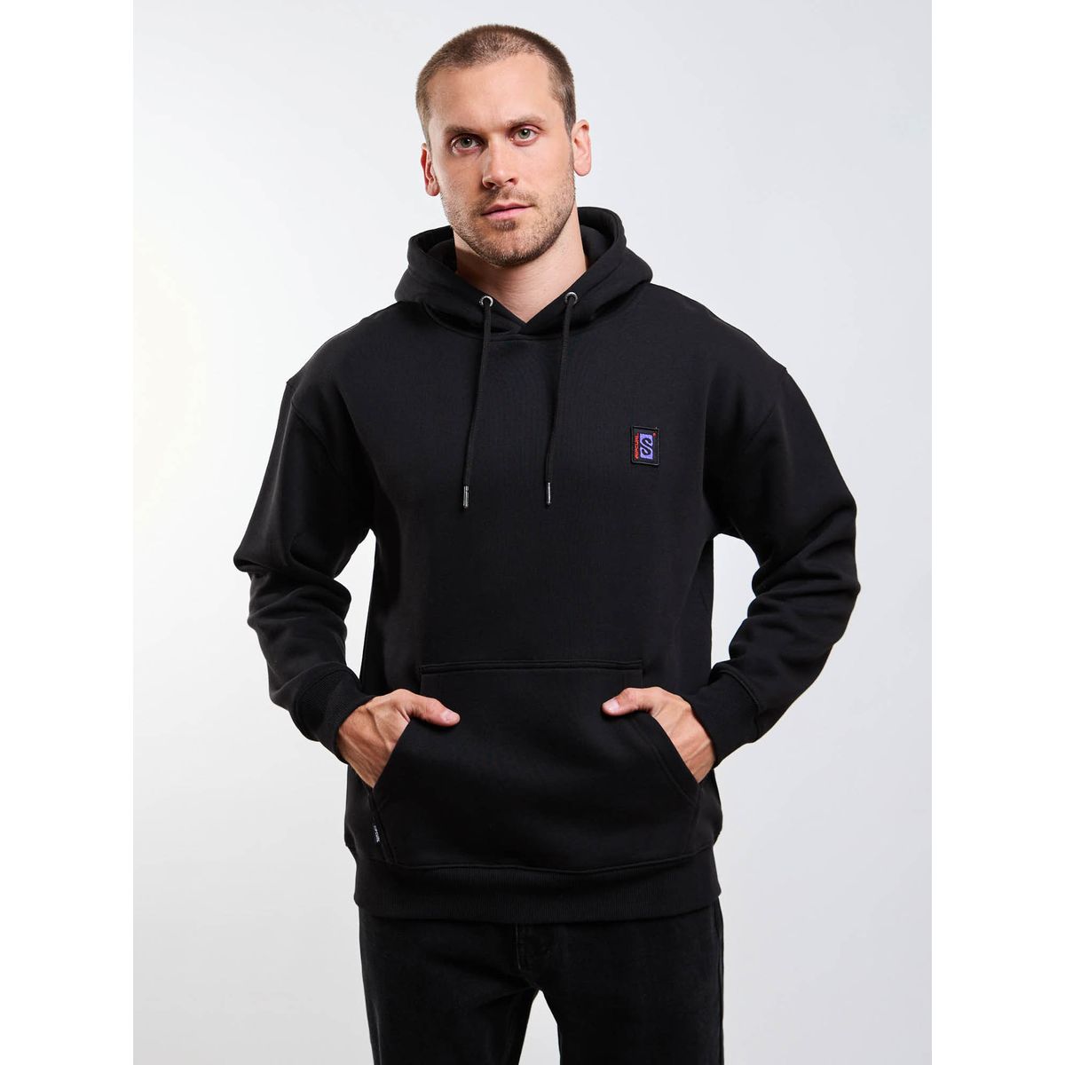 RIP CURL - Poleron Canguro Instinto Negro Hombre Rip Curl