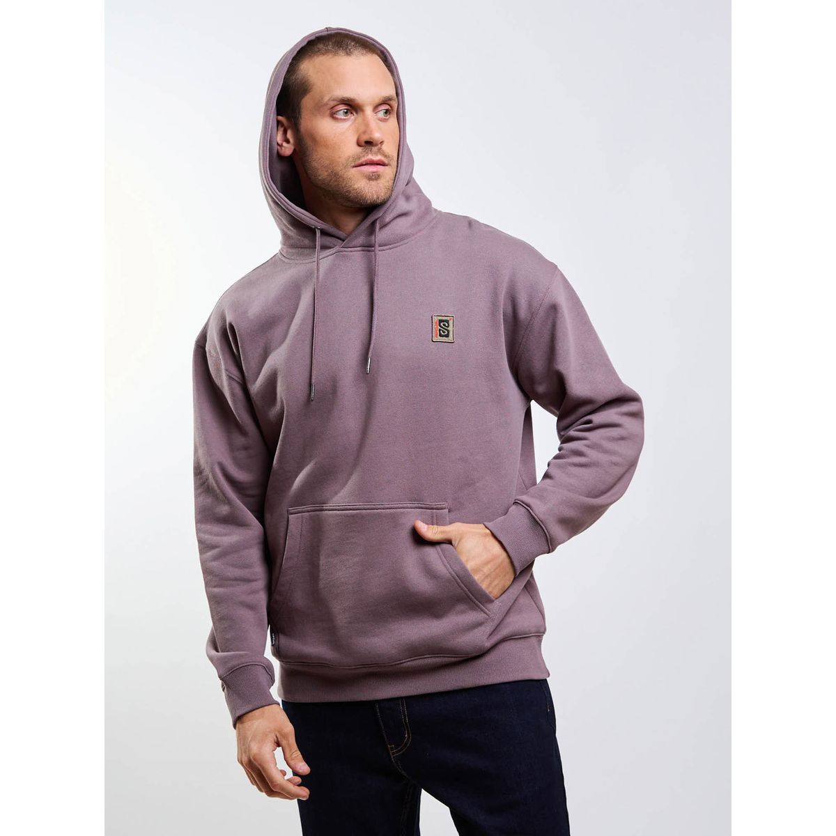 RIP CURL - Poleron Canguro Instinto Café Hombre Rip Curl