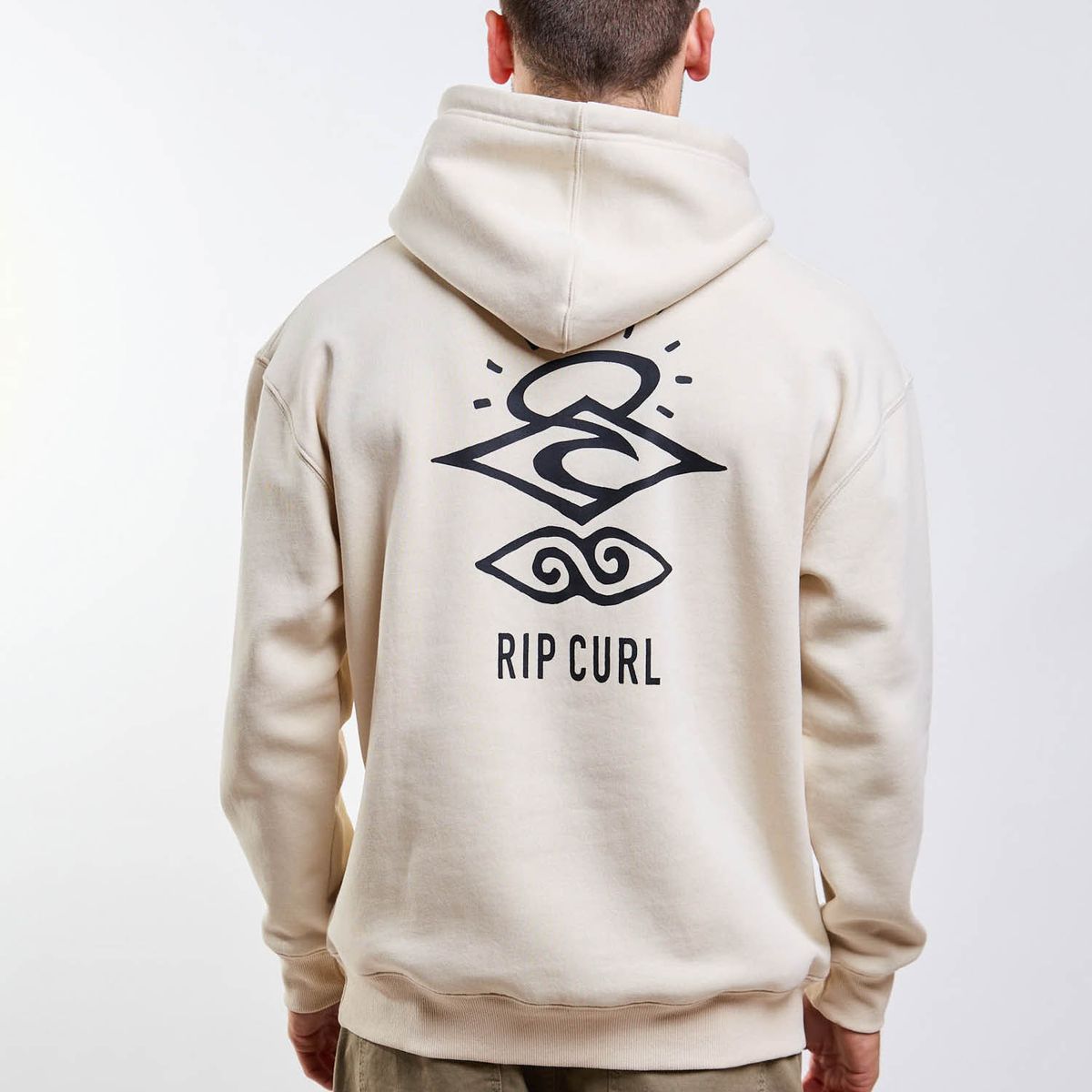 RIP CURL - Poleron Canguro Australio Beige Hombre Rip Curl