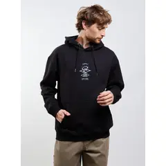 RIP CURL - Poleron Canguro Australio Negro Hombre