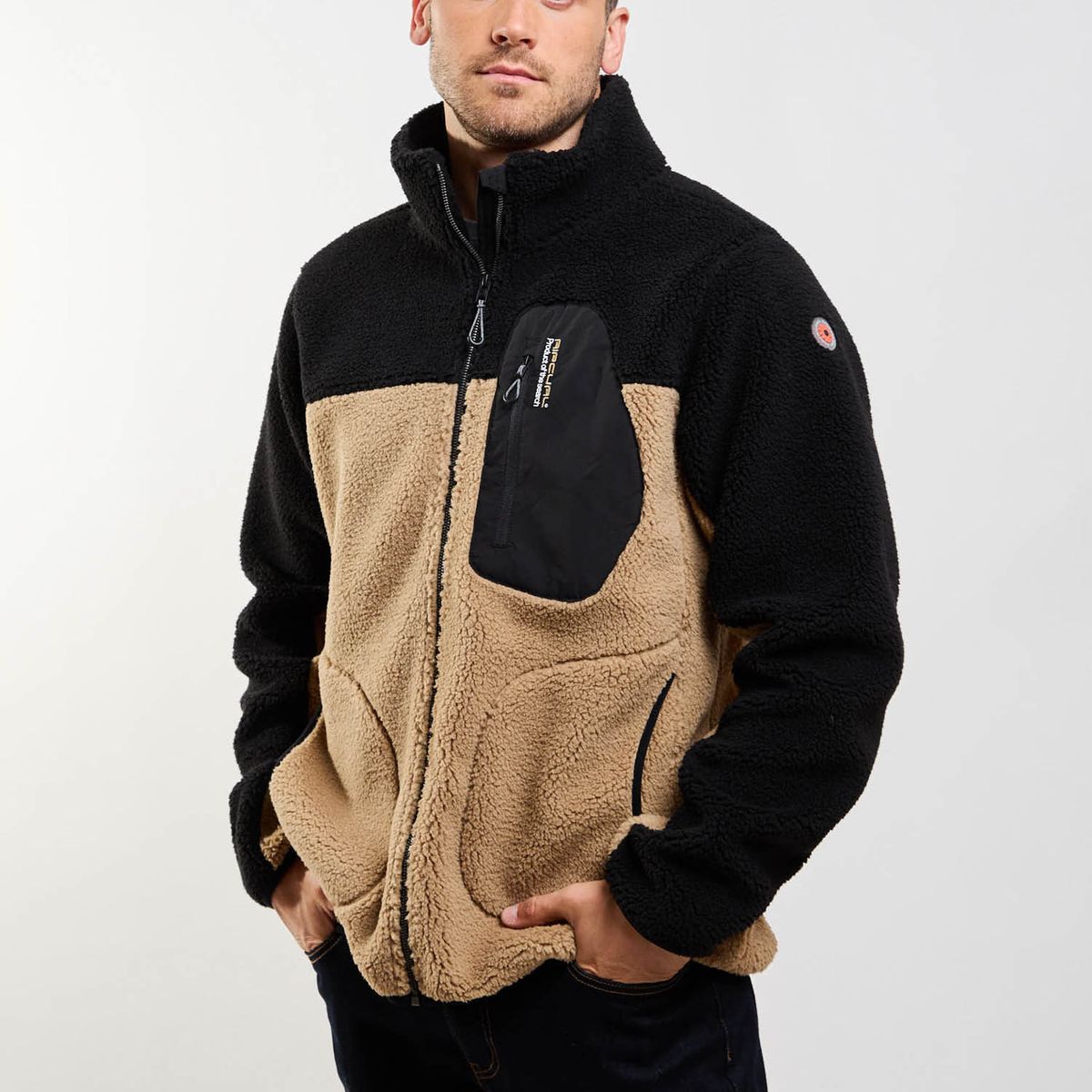 RIP CURL - Poleron Bonded Costal Café Hombre Rip Curl