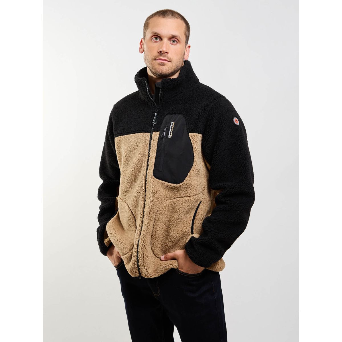 RIP CURL - Poleron Bonded Costal Café Hombre Rip Curl