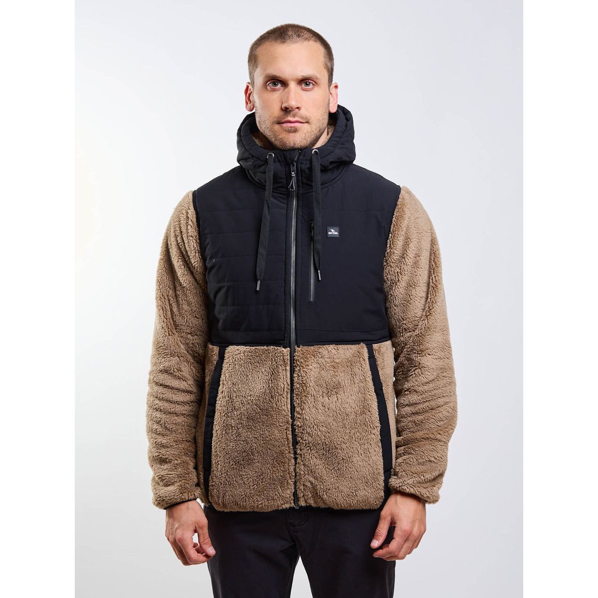 RIP CURL - Poleron Chiporro Break Beige Hombre Rip Curl