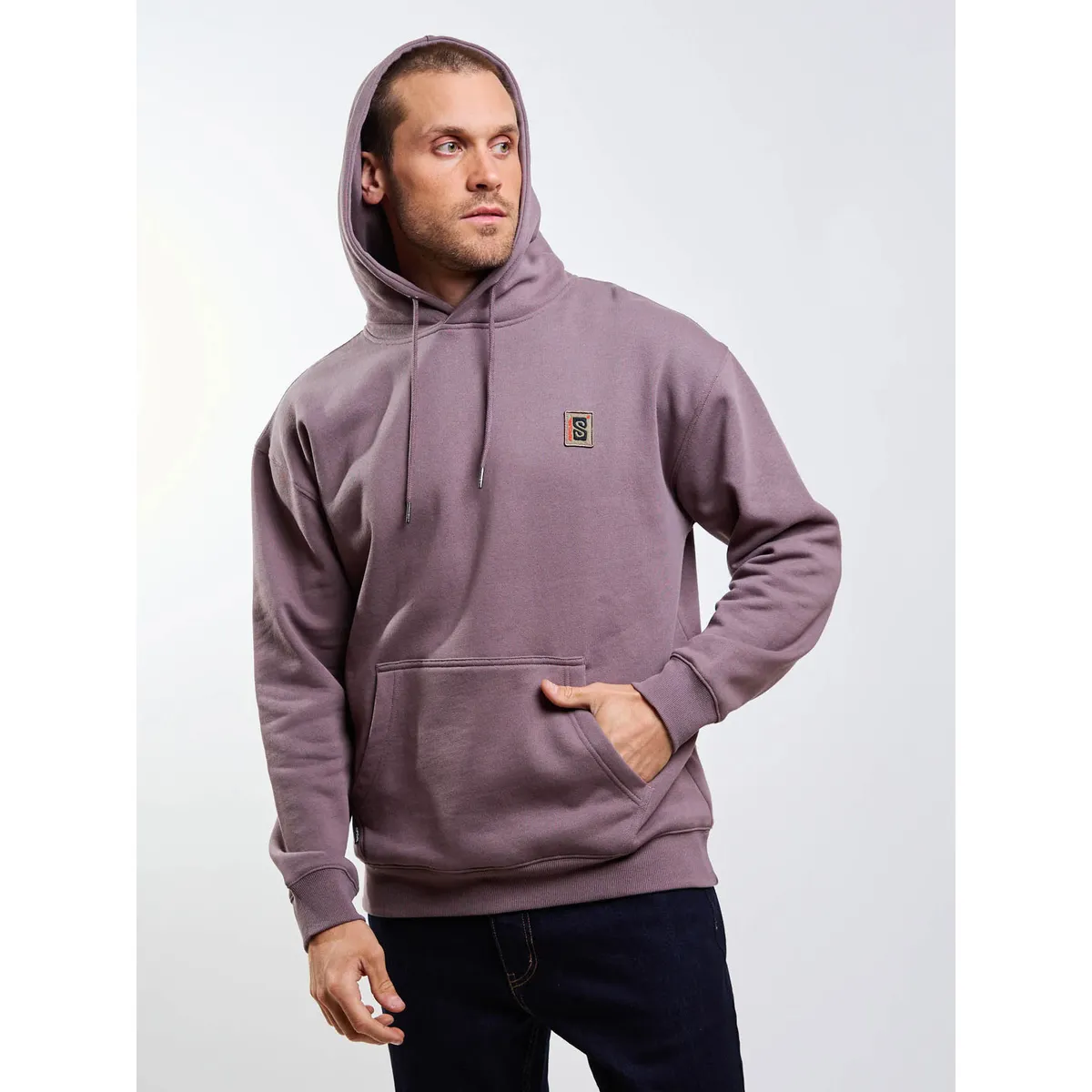 RIP CURL - Poleron Canguro Instinto Café Hombre Rip Curl
