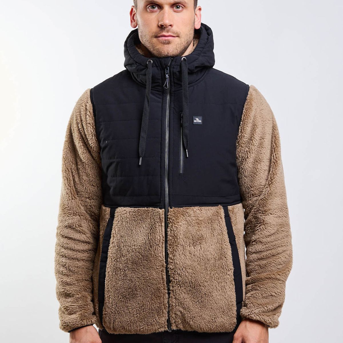 RIP CURL - Poleron Chiporro Break Beige Hombre Rip Curl