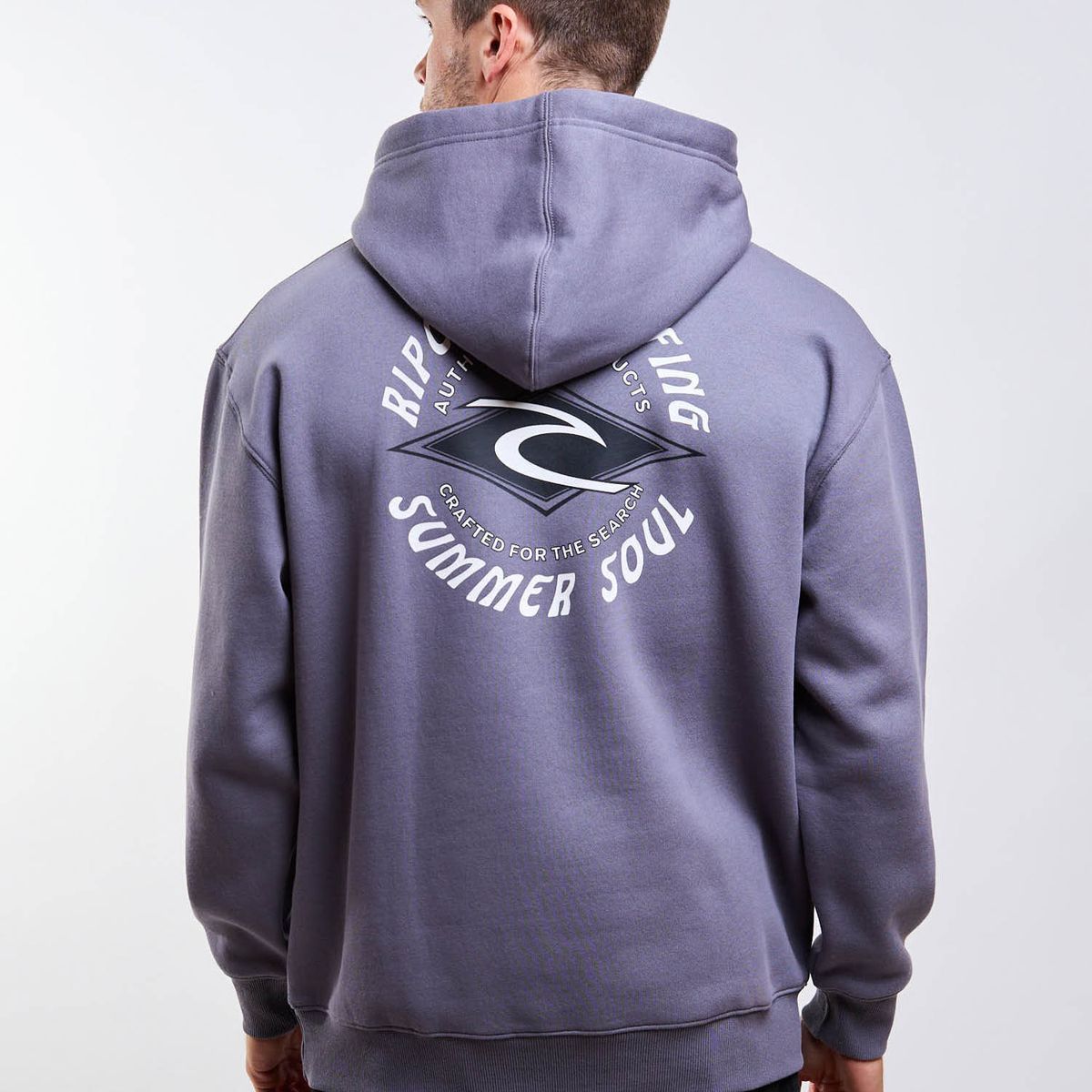 RIP CURL - Poleron Canguro Andino Gris Hombre Rip Curl