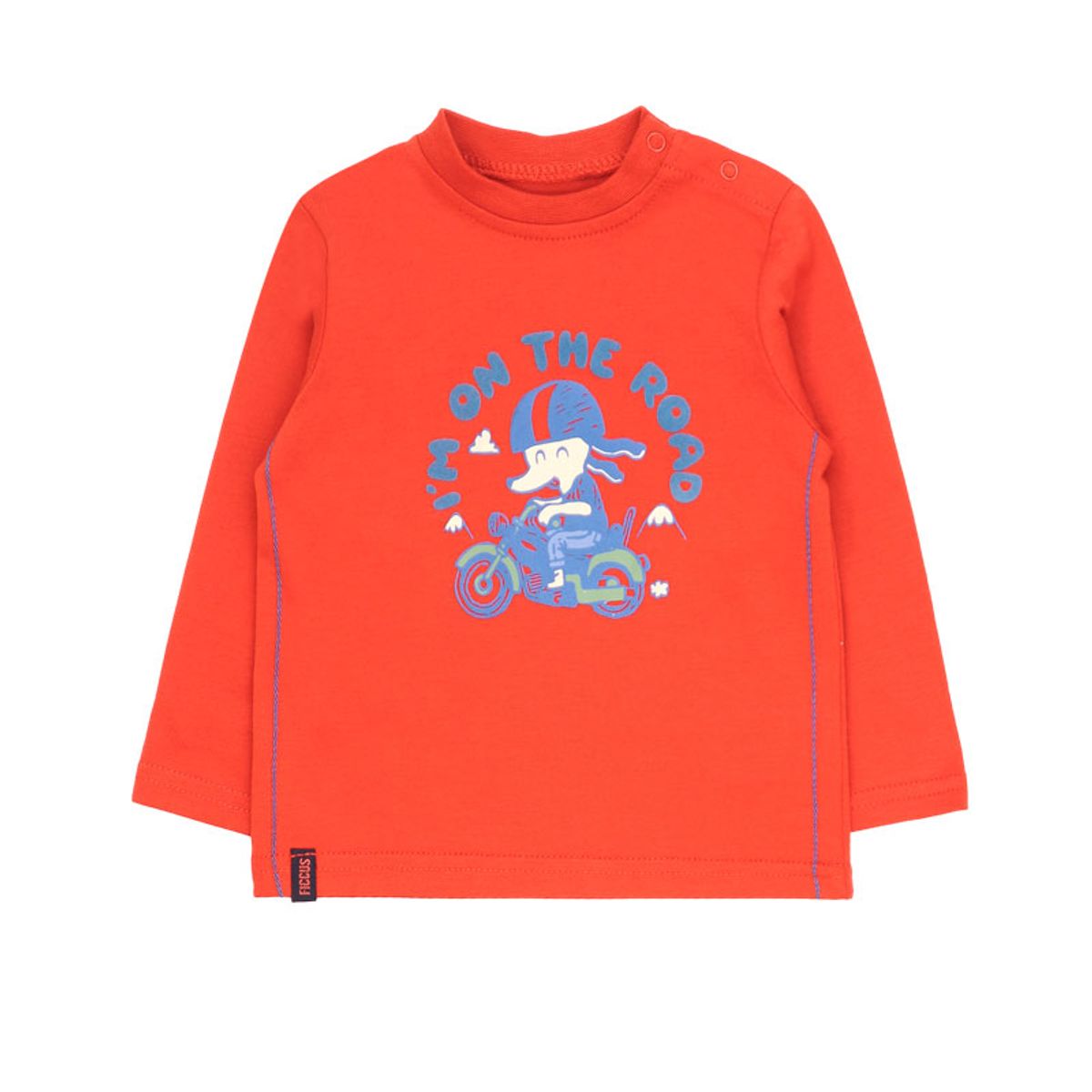 FICCUS - Polera Niño Day To Day 2620701 Ladrillo Ficcus