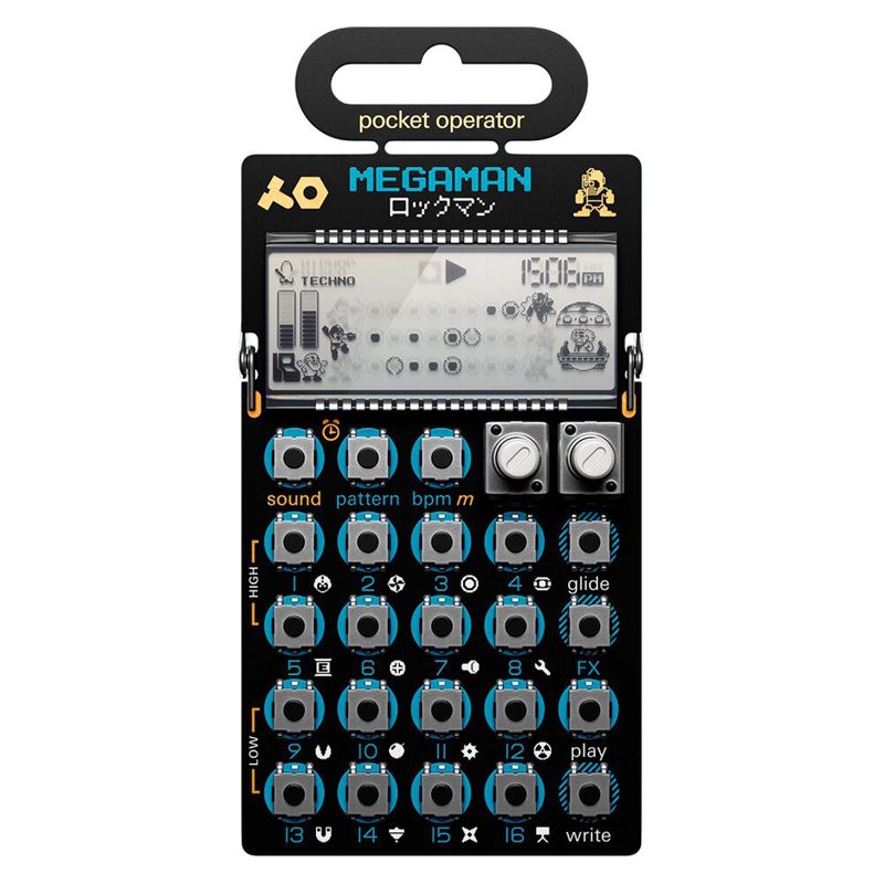 TEENAGE ENGINEERING - Sintetizador MEGAMAN PO-128 sampler gamer