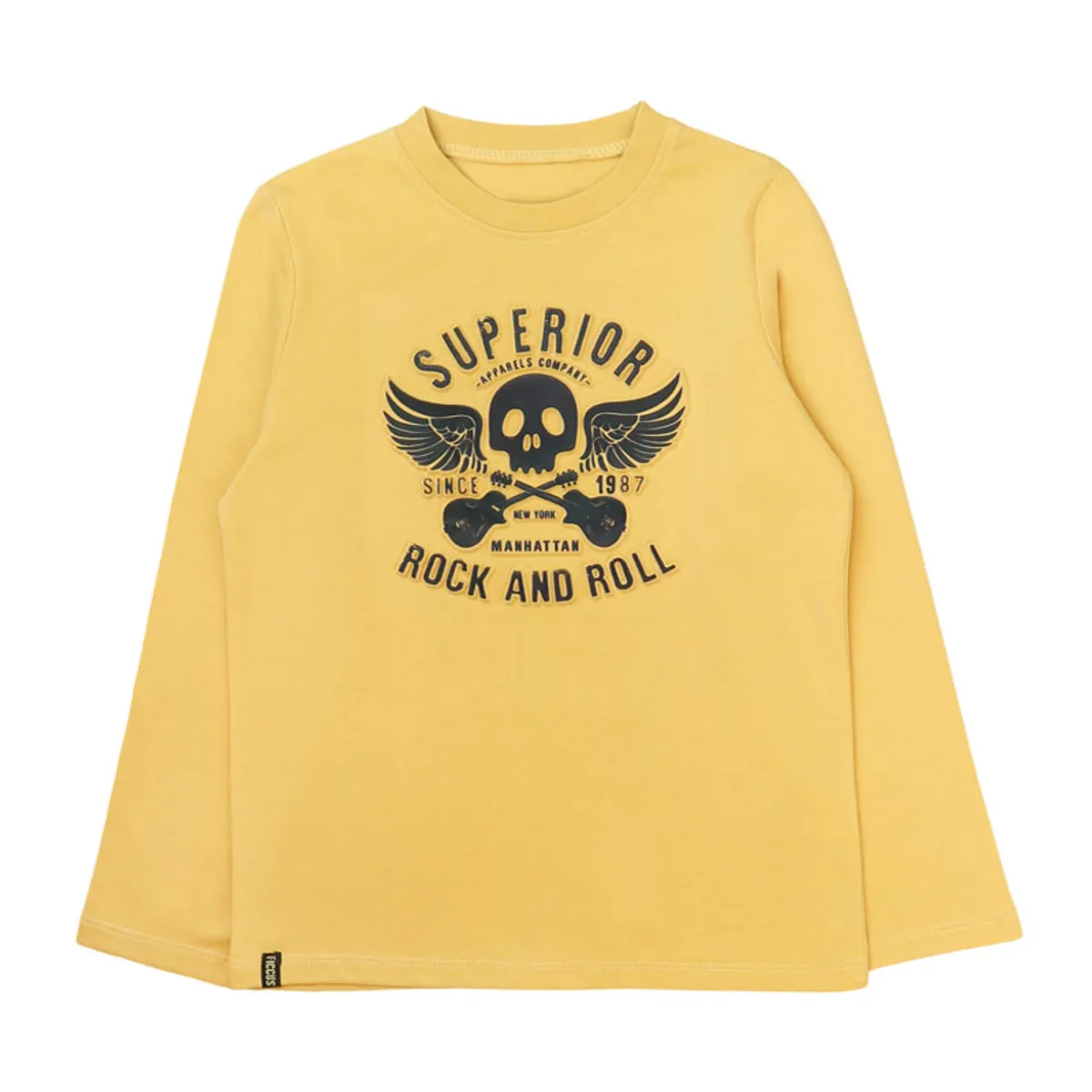 FICCUS - Polera Niño Day To Day 2620726 Amarillo Ficcus