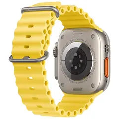 KBOD - Correa de Silicona Sport Para Apple Watch De 42 A 49mm Amarillo