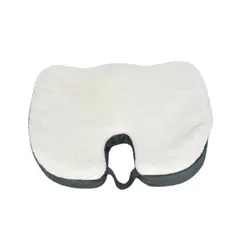 GENERICO - Cojín Ortopedico Lumbar Asiento Viscoelástico Gel Color Azul-Blanco