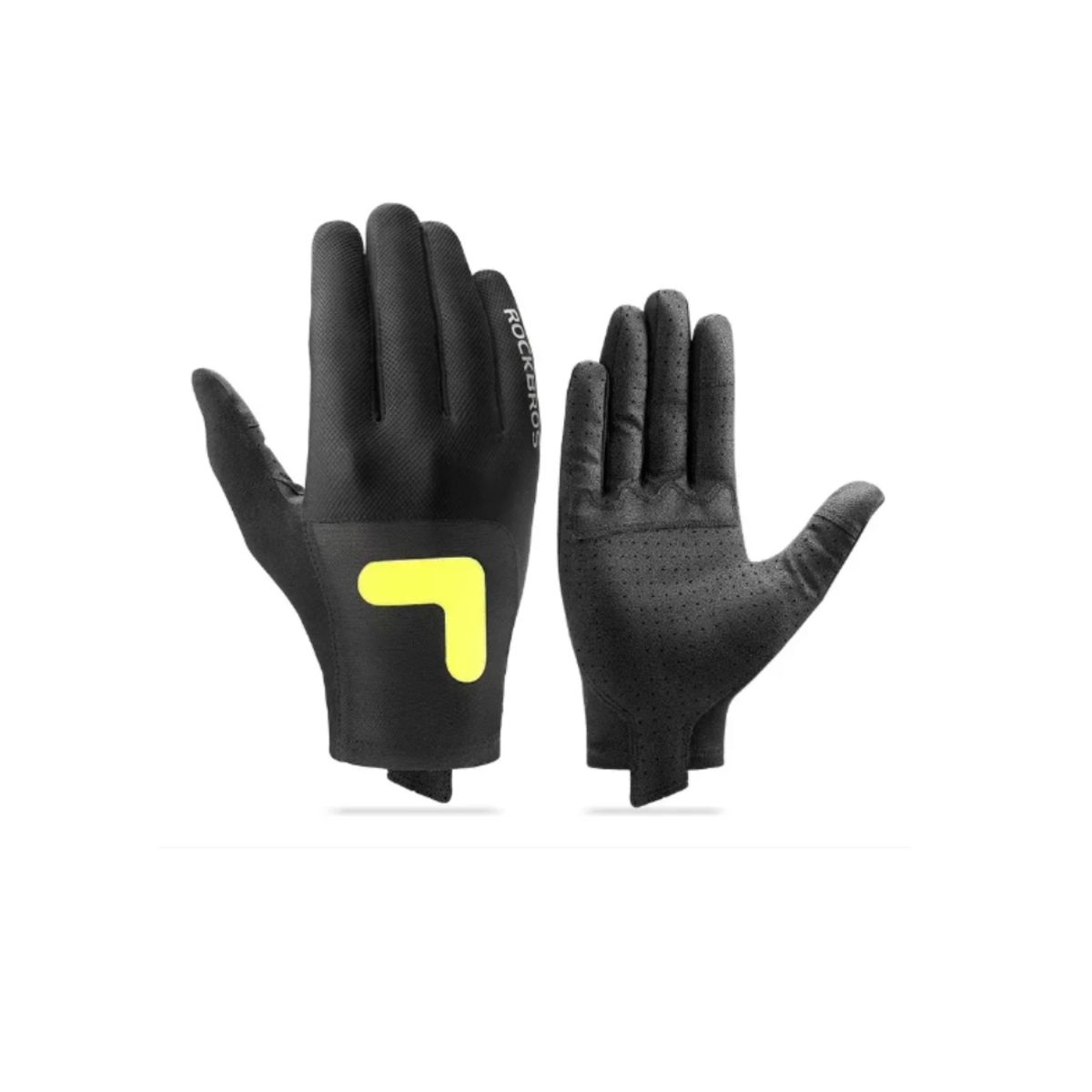 ROCKBROS - Guantes Ciclismo Reflectantes Ruta Transpirables Touch