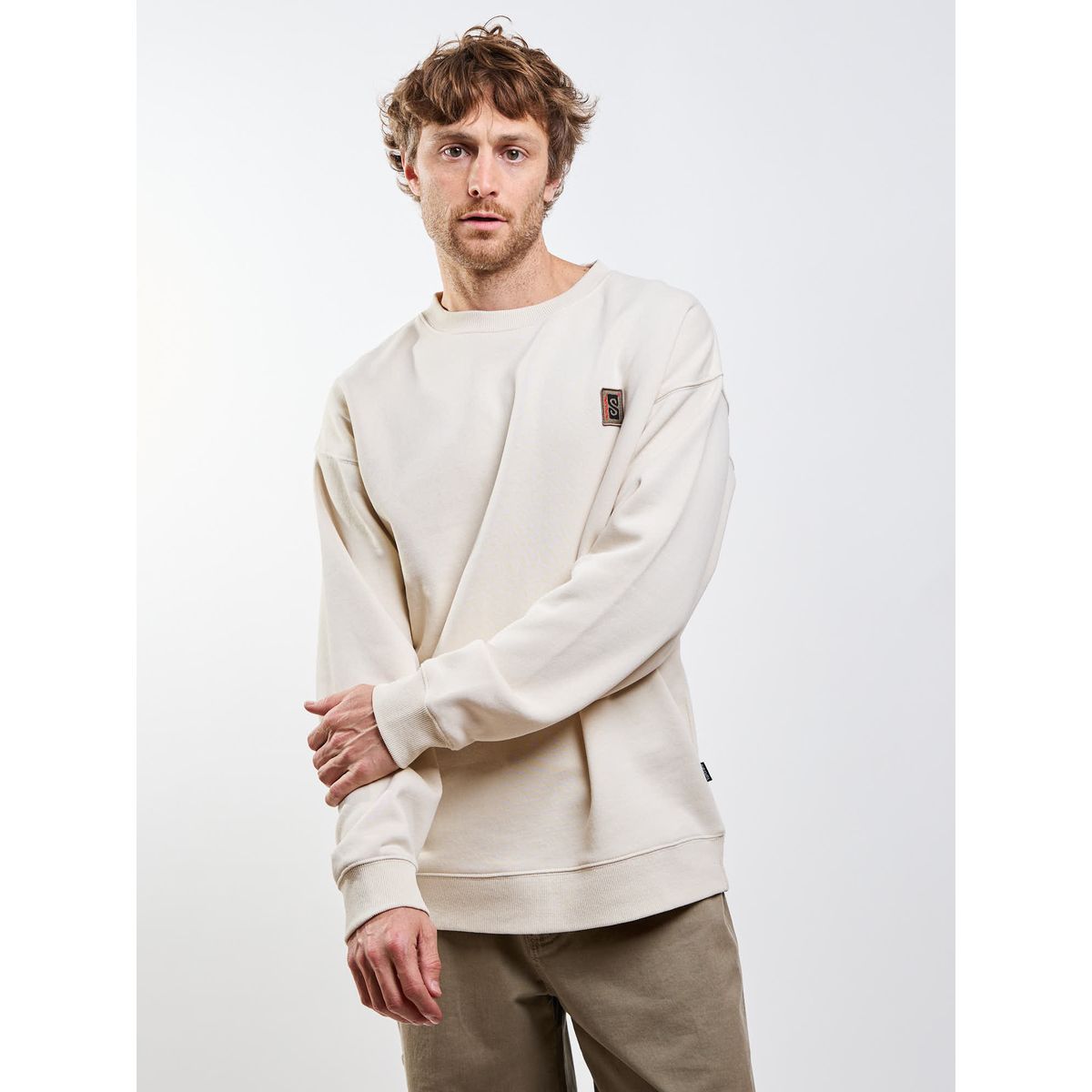 RIP CURL - Poleron CR Costera Beige Hombre Rip Curl