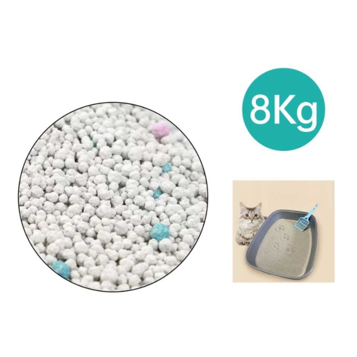 GENERICO - Arena Sanitaria Aglutinante 8kg Aroma Lavanda
