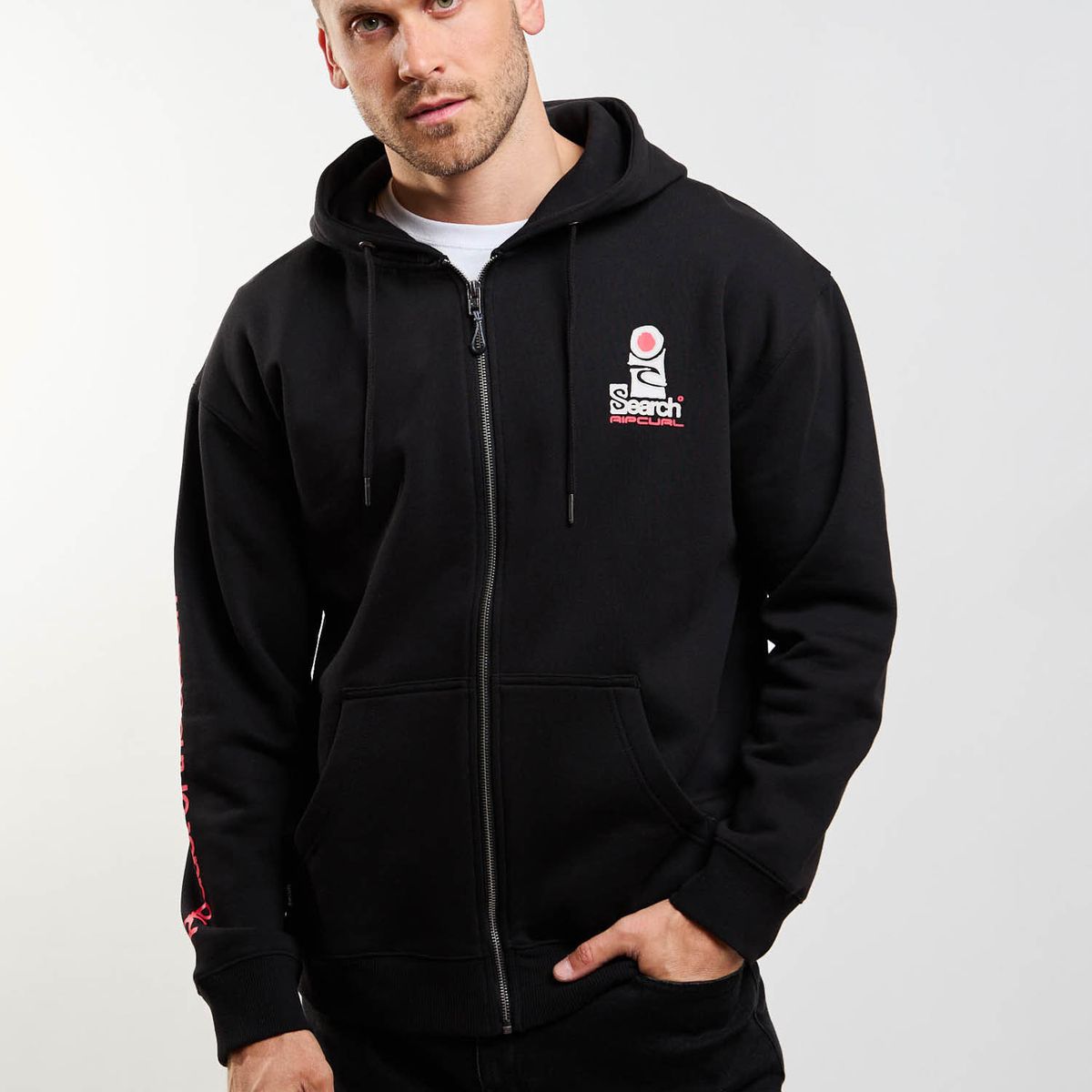 RIP CURL - Poleron FZ Albatros Negro Hombre Rip Curl