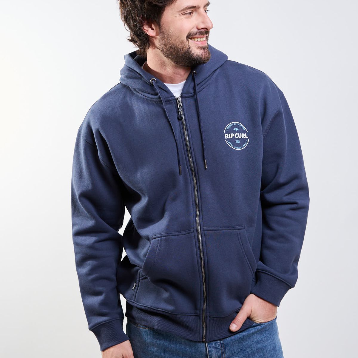 RIP CURL - Poleron FZ Alpha Azul Hombre Rip Curl