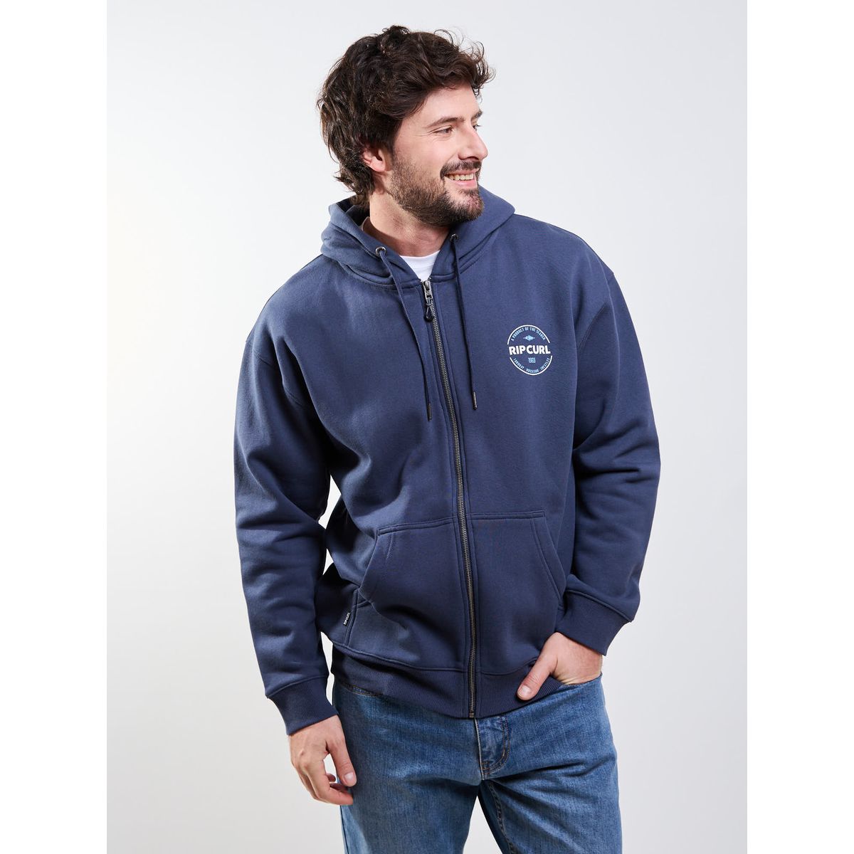 RIP CURL - Poleron FZ Alpha Azul Hombre Rip Curl