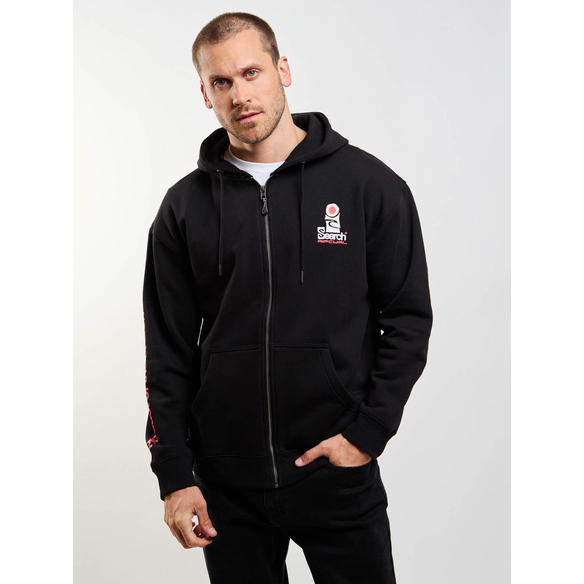 RIP CURL - Poleron FZ Albatros Negro Hombre Rip Curl