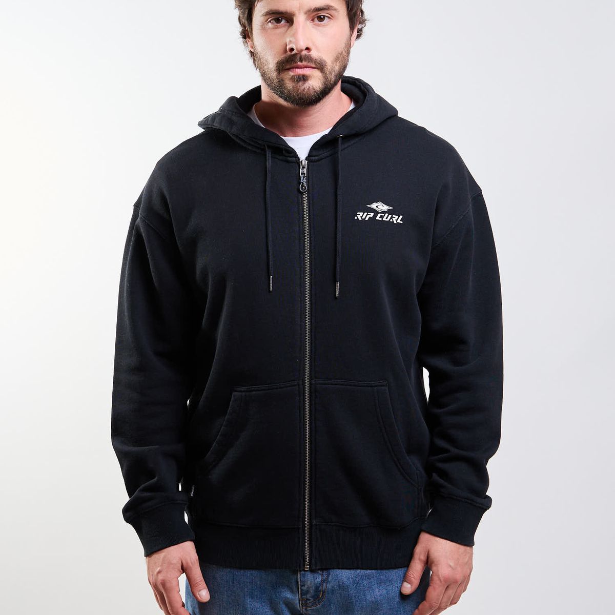 RIP CURL - Poleron FZ Prisma Negro Hombre Rip Curl