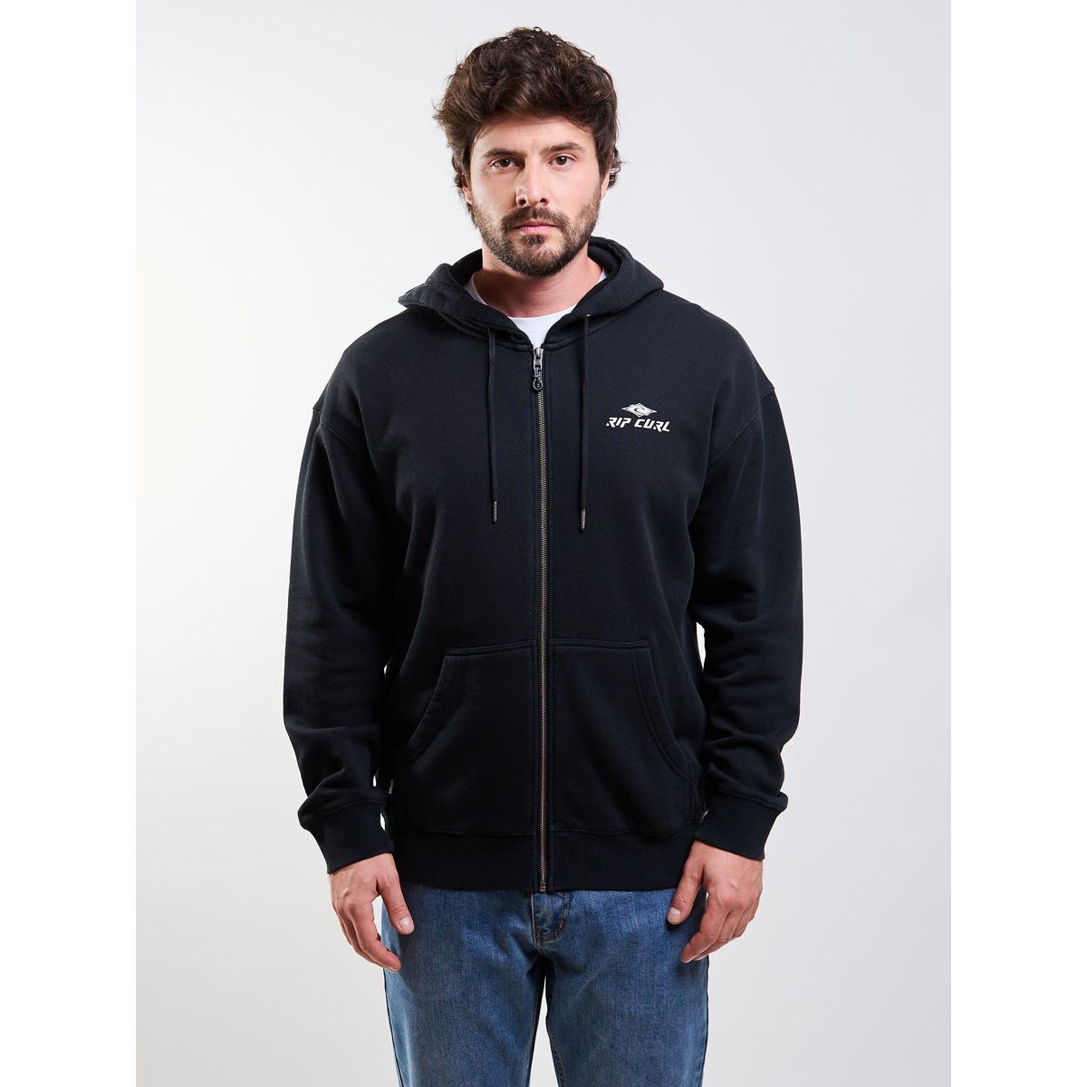 RIP CURL - Poleron FZ Prisma Negro Hombre Rip Curl