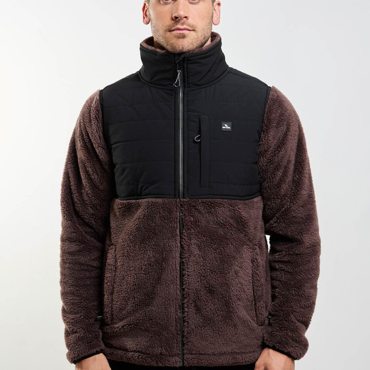 RIP CURL - Poleron Chiporro Mareal Café Hombre Rip Curl