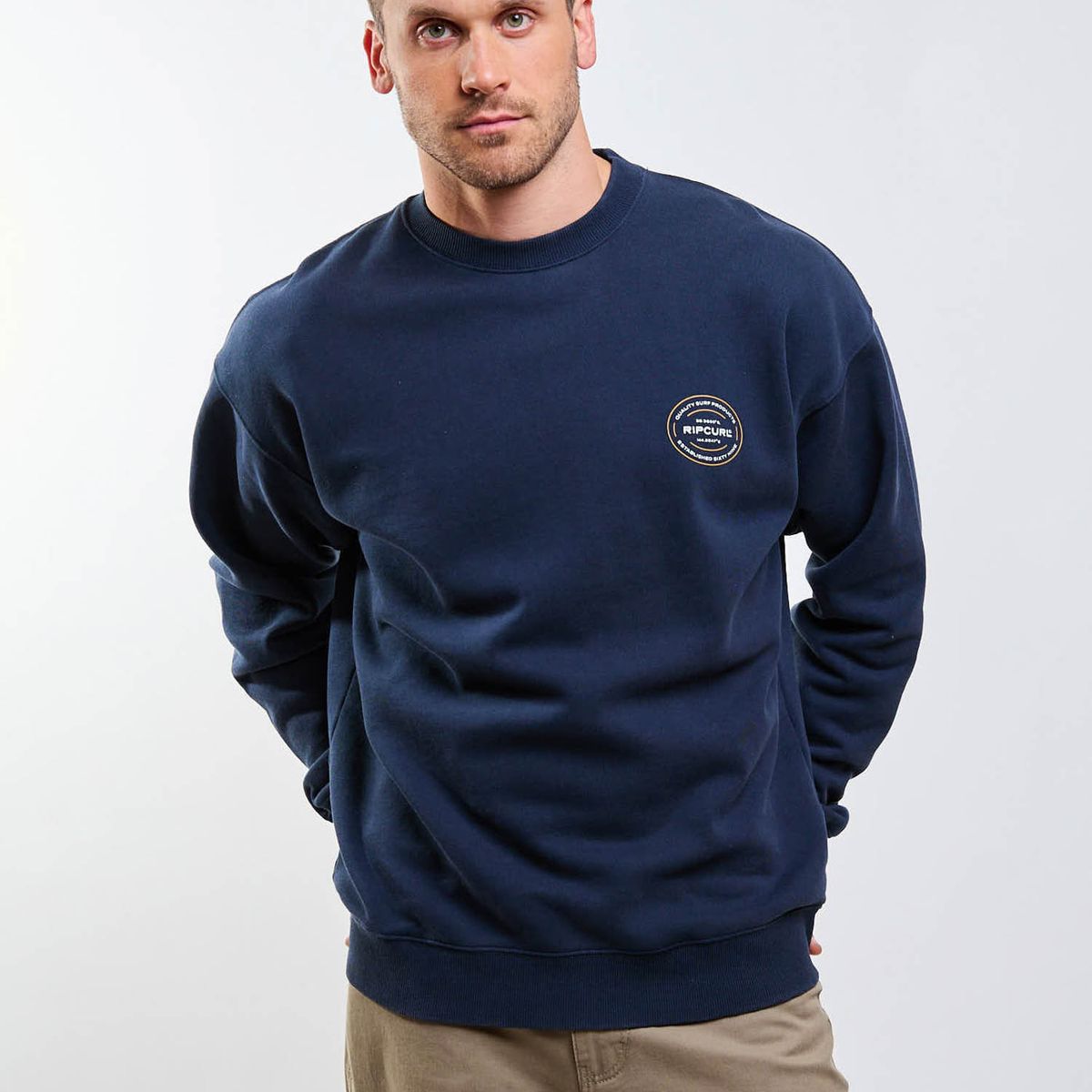 RIP CURL - Poleron CR Bruma Azul Hombre Rip Curl