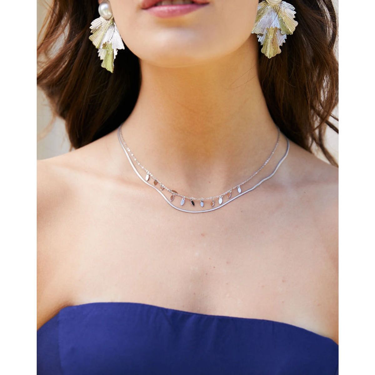 MI PLACARD - Collar Elisa Plateado