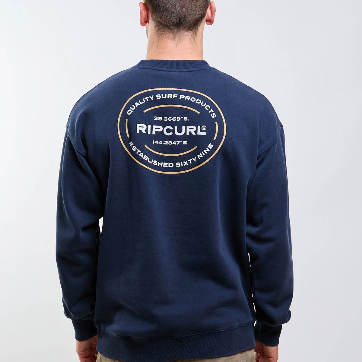 RIP CURL - Poleron CR Bruma Azul Hombre Rip Curl