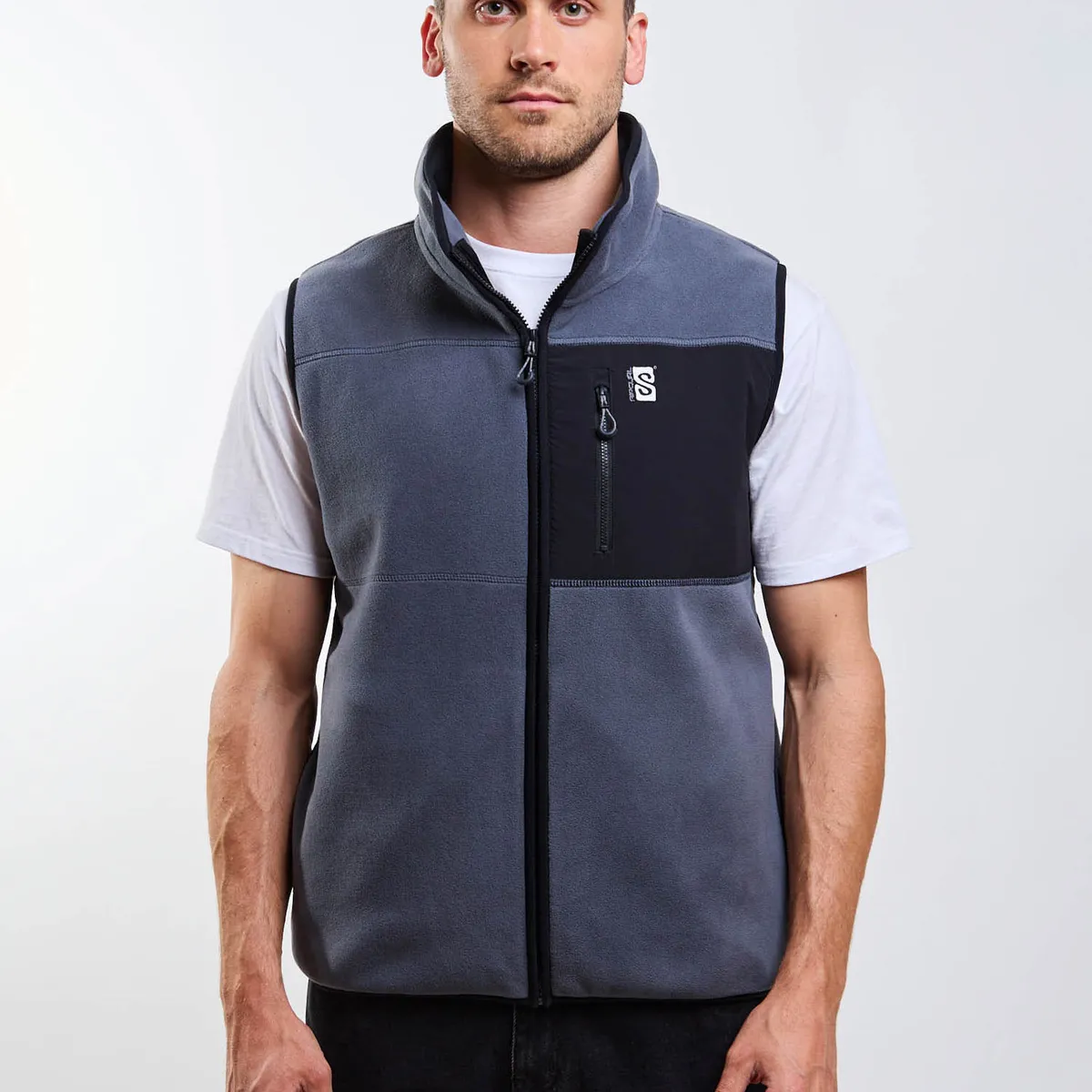 RIP CURL - Poleron Polar Náutica Gris Hombre Rip Curl