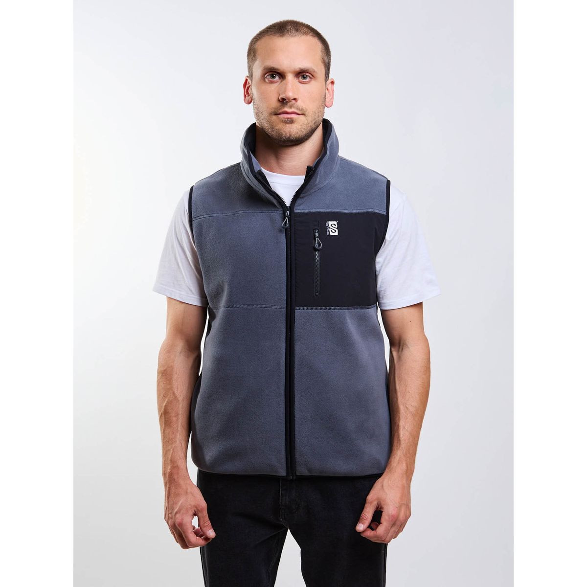 RIP CURL - Poleron Polar Náutica Gris Hombre Rip Curl