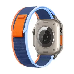 KBOD - Correas Para Apple Watch Loop Trail De 42-44-45-49mm Azul Celeste Naranja